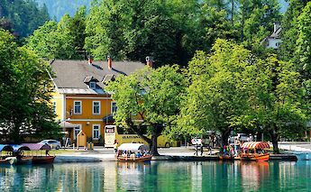 Bled along Lake Bled in Slovenia. Hotice Hsu@Flickr