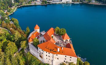 The great Bled Castle in Slovenia. CC:Gilad Topaz