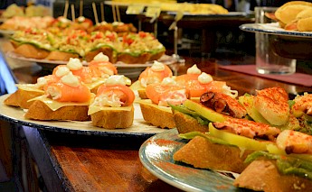 Tapas in San Sebastián, Spain. Pug Girl, Flickr