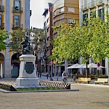Plaça Independència in Girona, Catalonia, Spain. CC:JoJan