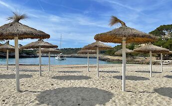 Parasols, Majorca, Spain. CC:TO