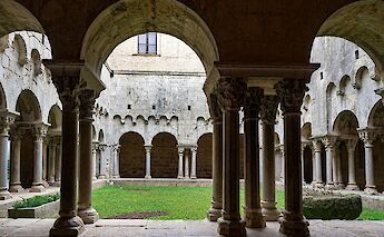 Grass in a courtyard, Girona, Spain. Unsplash:Manuel Torres Garcia