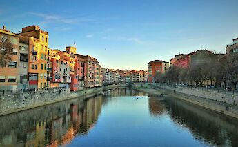 River running through Girona, Spain. Unsplash:Enric Domas