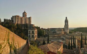 Walls of Girona at dusk, Spain. Unsplash:Enric Domas
