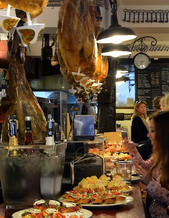 Jamon & tapas are Spanish favorites! Pug Girl@Flickr