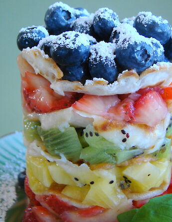 Fruit with Swedish pancake! Janet Hudson@Flickr