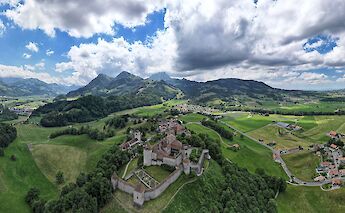 Gruyères Castle & Town in Switzerland. CC:Bob Tan