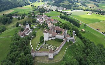 Gruyères Castle in Gruyères, Switzerland. CC:Bob Tan