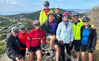 A group of cyclists on a bike tour in Greece. CC:Lynn H.