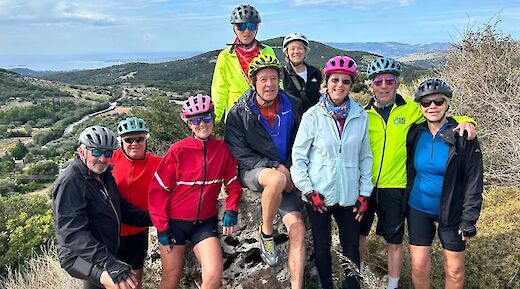 A group of cyclists on a bike tour in Greece. CC:Lynn H.