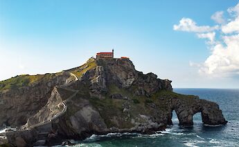 Looking out at San Juan de Gaztelugatxe, Spain. Unsplash:Jose Maria Garcia Garcia