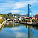 Skyline of Bilbao reflected in the river, Spain. Unsplash:Getty Images