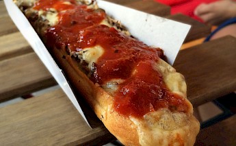 <i>Zapiekanka</i>, a popular Polish street food. CC:Myslnik