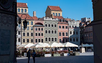 Grzybowski Square on Old Market Square, Warsaw, Poland. CC:Tilman2007