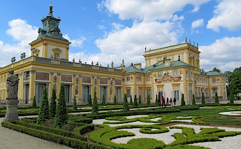 Wilanów Palace, once a royal residence in Warsaw, Poland. CC:Geociekawostki