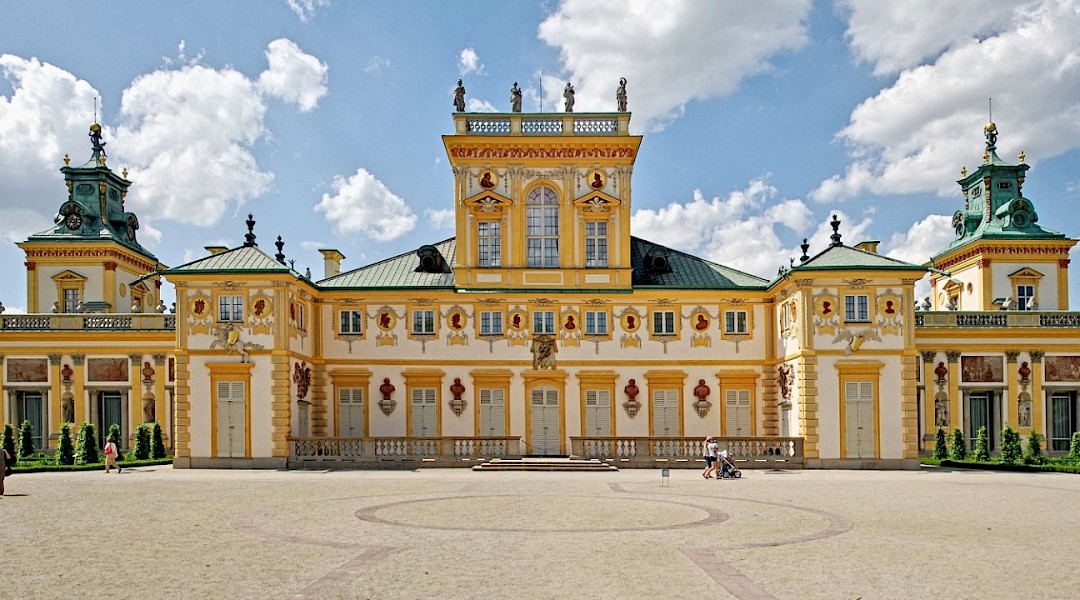 Wilanów Palace, once a royal residence in Warsaw, Poland. CC:Przemyslaw Jahr