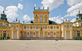Wilanów Palace, once a royal residence in Warsaw, Poland. CC:Przemyslaw Jahr