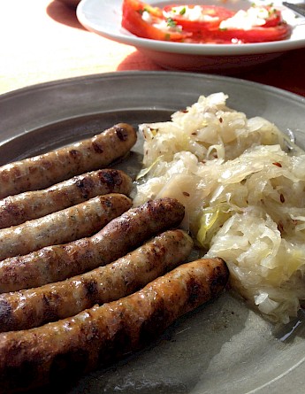 Nürnberger Rostbratwürstchen in Nuremberg, Germany. Jessica Spengler@Flickr
