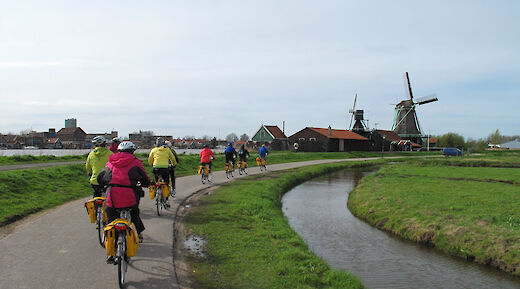 Biking Kinderdijk, the Netherlands.