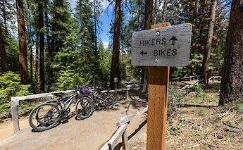 Path signage in Benham Falls, Oregon, USA. Mick Haupt Sacal@Unsplash