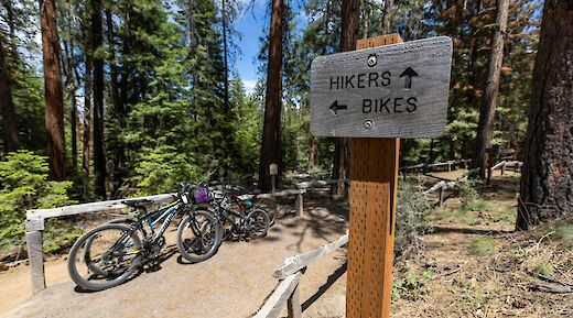 Path signage in Benham Falls, Oregon, USA. Mick Haupt Sacal@Unsplash