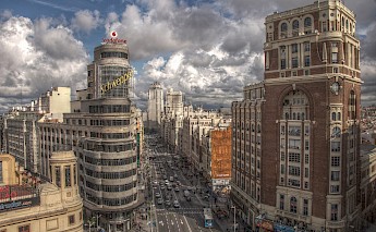 Gran Vía, Madrid, Spain. CC:Felipe Gabaldon
