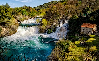 Many waterfalls at Krka National Park, Croatia. CC:Kristian Pilner