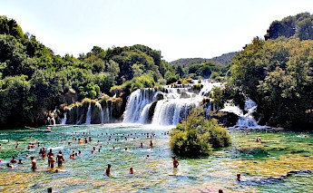 Swimming at Krka National Park, Croatia. Simon Infanger@Unsplash