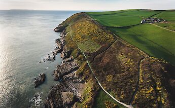Aerial shot of the English Coastline, England. Red Morley Hewitt@Unsplash