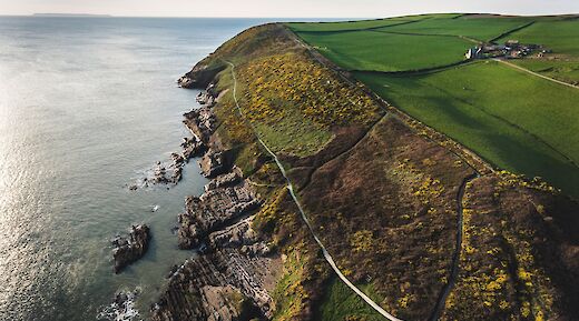 Aerial shot of the English Coastline, England. Red Morley Hewitt@Unsplash