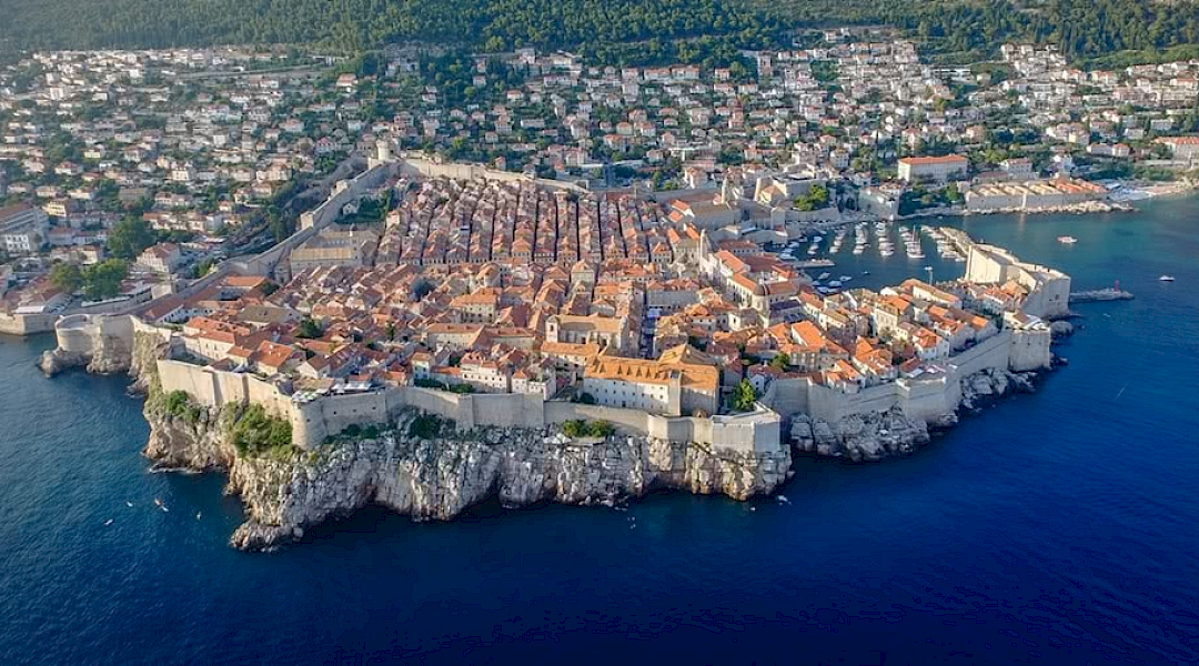 The city of Dubrovnik, Croatia.