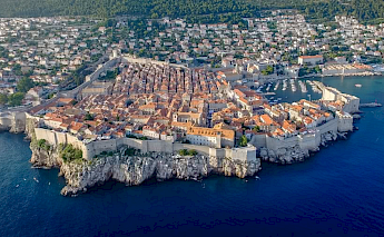 The city of Dubrovnik, Croatia.
