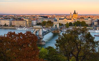 The Famous Chain Bridge of Budapest, Hungary. Gabor Kozzegi@Unsplash