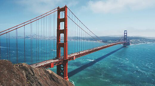 Golden Gate Bridge, San Francisco, USA. Unsplash:Maarten Van Den Heuvel