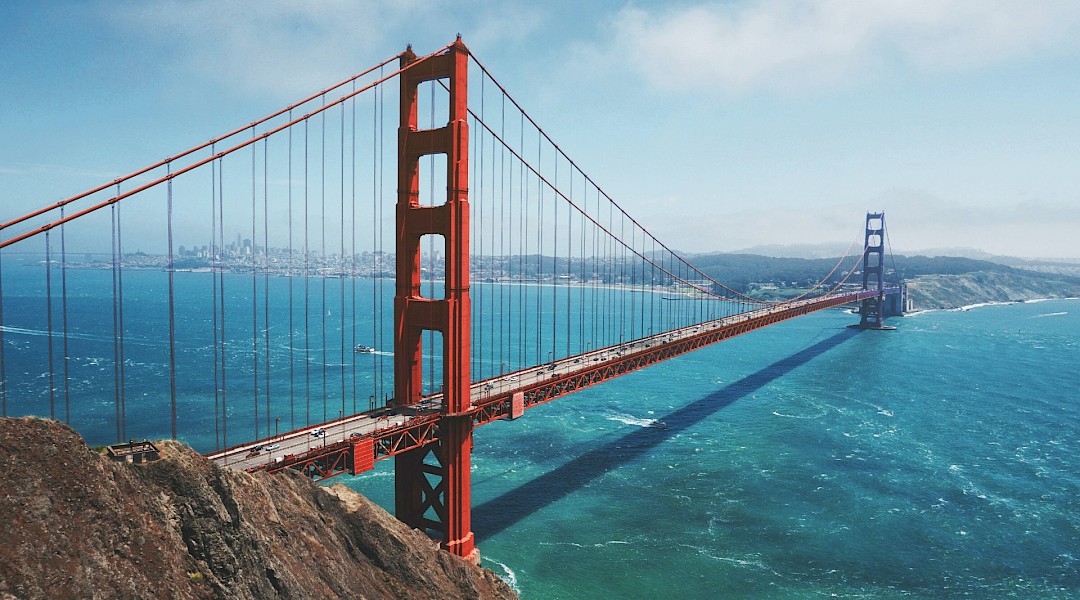 Golden Gate Bridge, San Francisco. Unsplash:Maarten van den Heuvel