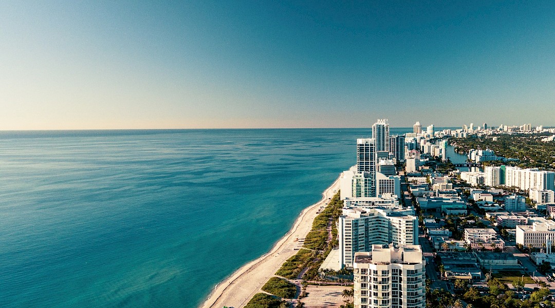 Miami Beach from above. Unsplash:Shawn Henley