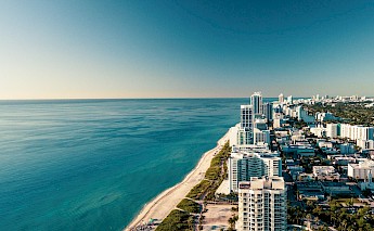 Miami Beach from above. Unsplash:Shawn Henley