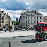 Traditional double decker bus on the streets of London. Unsplash:Josh Mills
