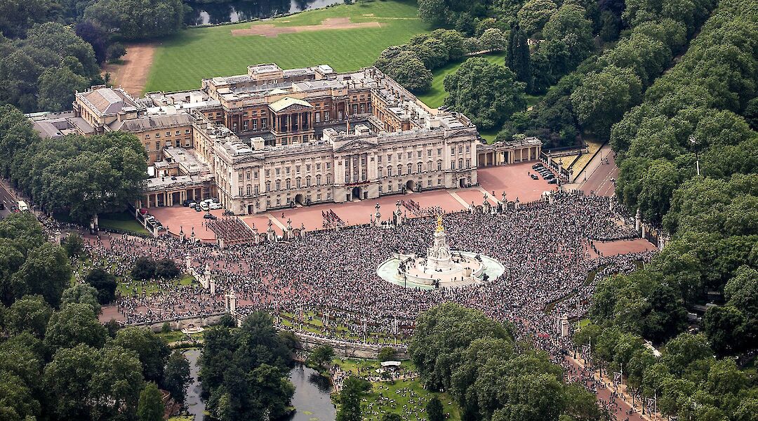Buckingham Palace, London, England. Photo:SAC Matthew 'Gerry' Gerrard RAF/© MoD Crown Copyright 2016 License:OGL v1.0