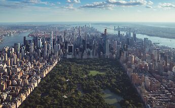 Aerial view of Central Park, New York City. Jermaine@Unsplash
