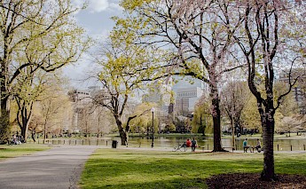 Enjoying by the Jacqueline Kennedy Onassis Reservoir, Central Park. Unsplash:Kelly Sikkema