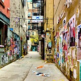 Colourful Freeman Alley, NYC. Unsplash:Hannah Wernecke