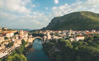 A blend of nature's beauty and beautiful architecture, Mostar, Bosnia and Herzegovina. Yu&hellip;
