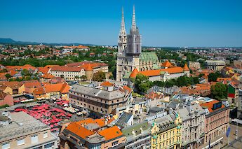 Aerial view of Zagreb, Croatia. Getty Images@Unsplash