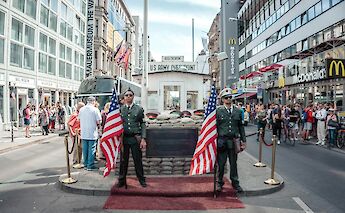 Checkpoint Charlie, Berlin, Germany. Unsplash: Y K