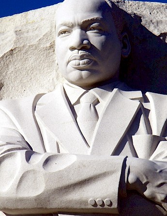 Martin Luther King Jr. Memorial, located in West Potomac Park, Washington, DC. Flickr:Alan Kotok