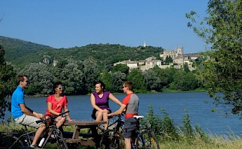 Cycling near Avignon, France.
