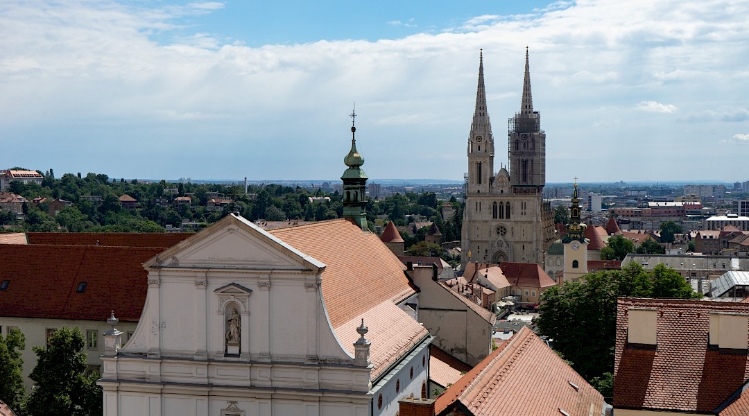 Panoramic view from the Upper Town, Zagreb, Croatia. Flickr:Sei F CC
