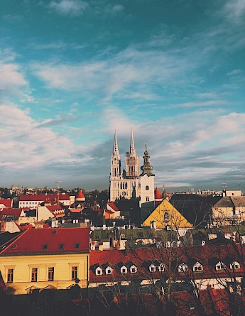 Zagreb skyline on a sunny day, Croatia. Unsplash:Domagoj