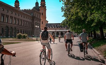 Group cycling tour of Munich, Germany. CC:Radius Tours